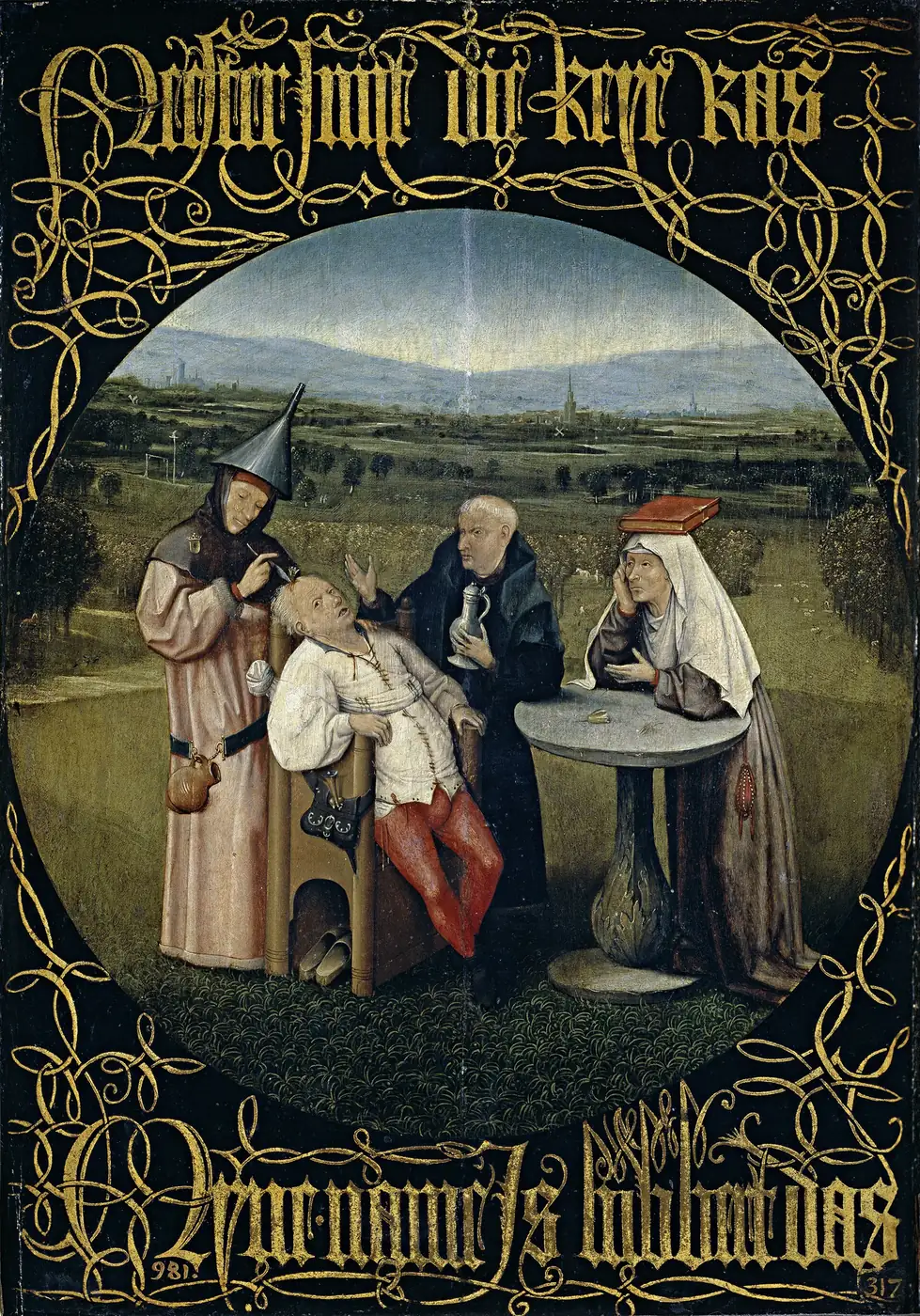 The Extraction of the Stone of Madness, Hieronymus Bosch (attributed), c. 1494